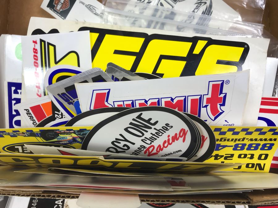 Various Motorcycle Stickers And Patches Including All Harley Drag Racing Association (AHDRA) Harley Davidson [Photo 16]