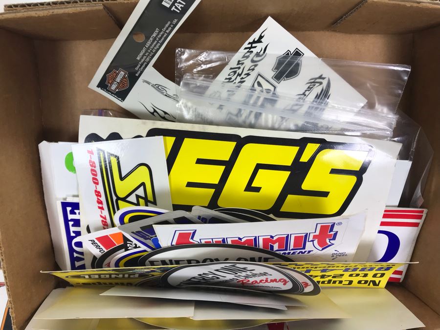 Various Motorcycle Stickers And Patches Including All Harley Drag Racing Association (AHDRA) Harley Davidson [Photo 15]