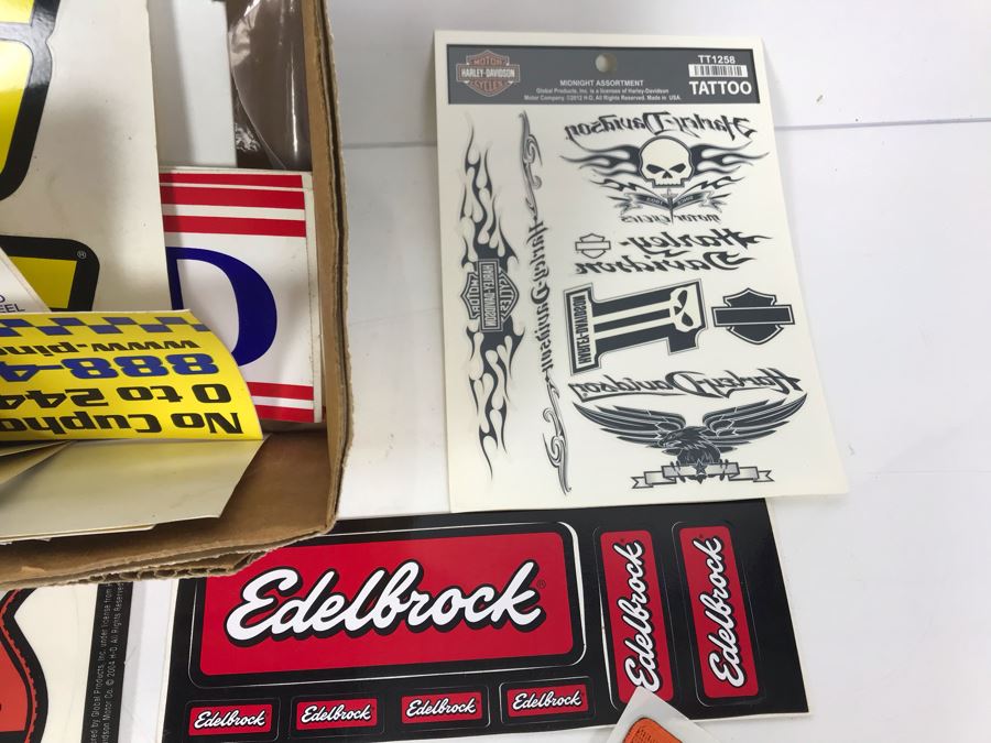 Various Motorcycle Stickers And Patches Including All Harley Drag Racing Association (AHDRA) Harley Davidson [Photo 11]