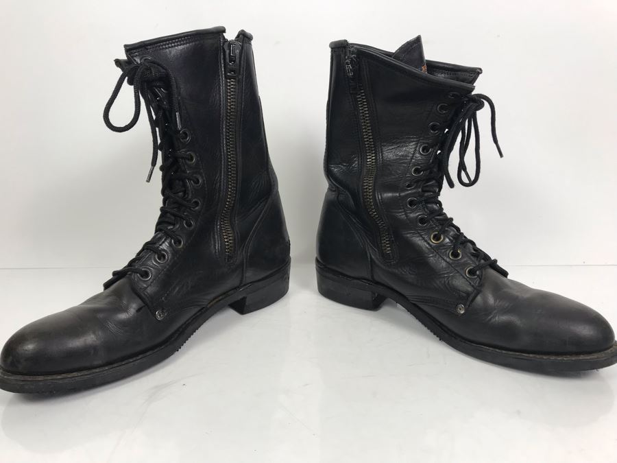 Harley-Davidson Motorcycles Leather Riding Boots Oil-Resistant Size 12M [Photo 5]