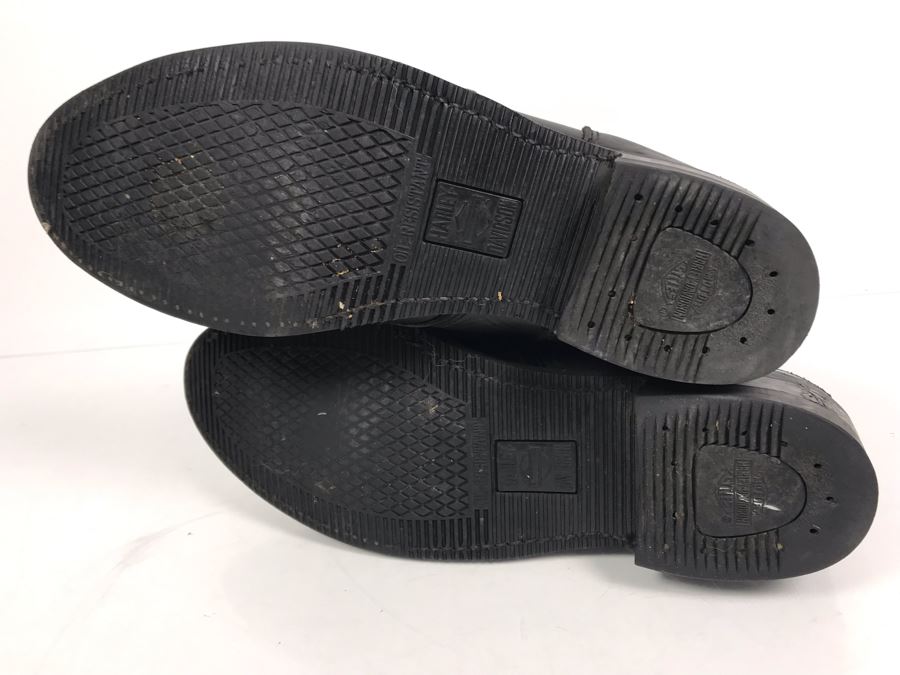 Harley-Davidson Motorcycles Leather Riding Boots Oil-Resistant Size 12M [Photo 8]