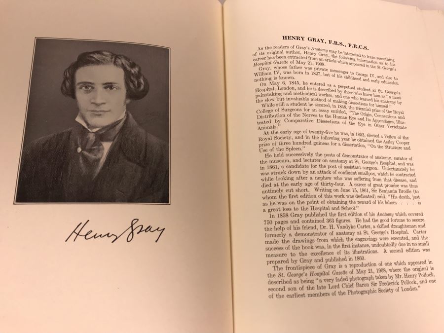 Vintage 1956 Gray's Anatomy 26th Edition Textbook Medical Book [Photo 3]