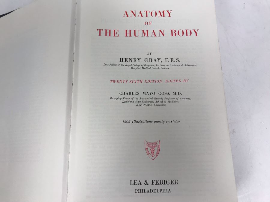 Vintage 1956 Gray's Anatomy 26th Edition Textbook Medical Book [Photo 4]