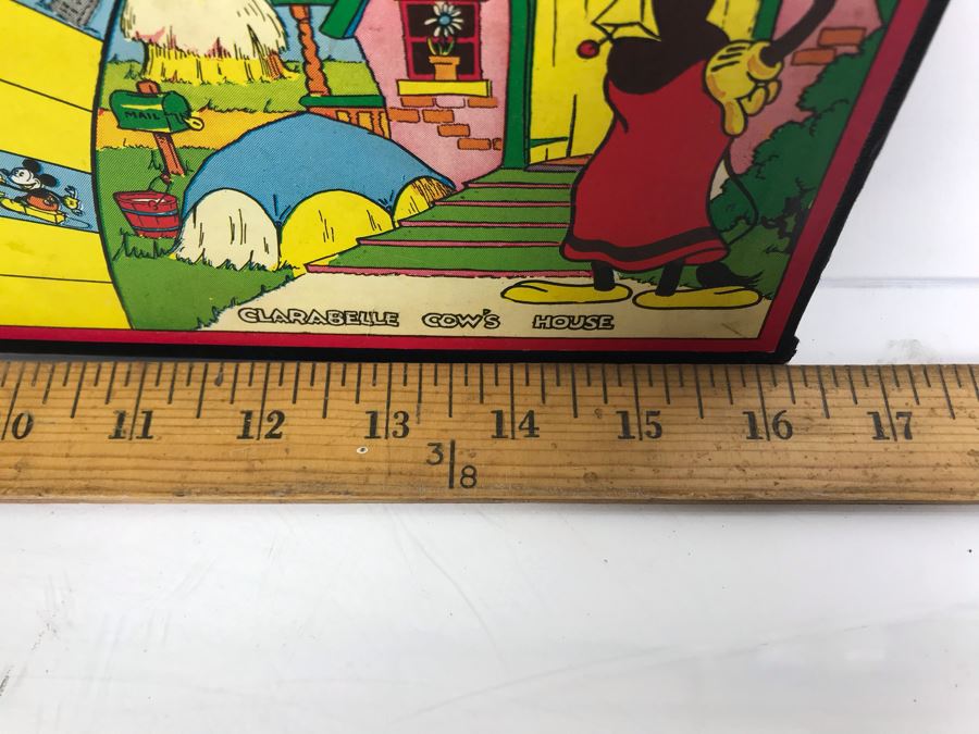Vintage Walt Disney Mickey Mouse Board Game - Missing Pieces (Just Board) 16' X 16' [Photo 8]