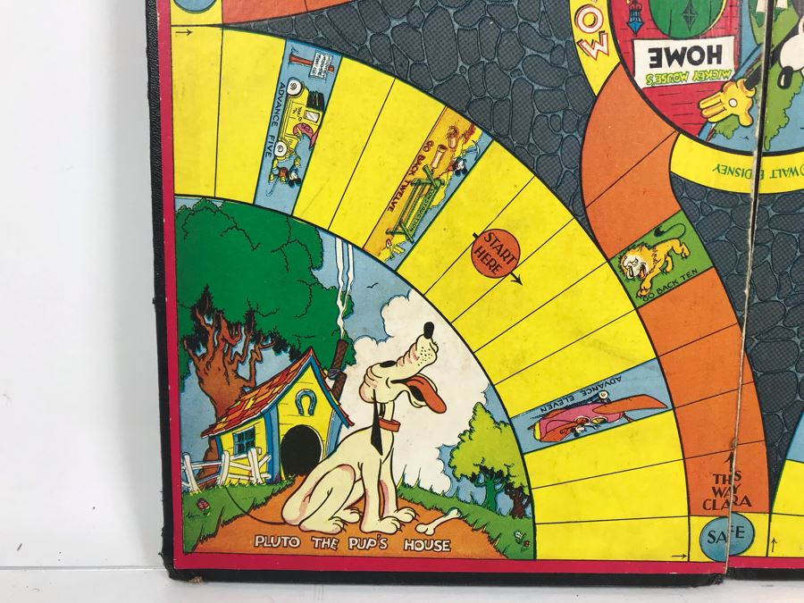 Vintage Walt Disney Mickey Mouse Board Game - Missing Pieces (Just Board) 16' X 16' [Photo 6]