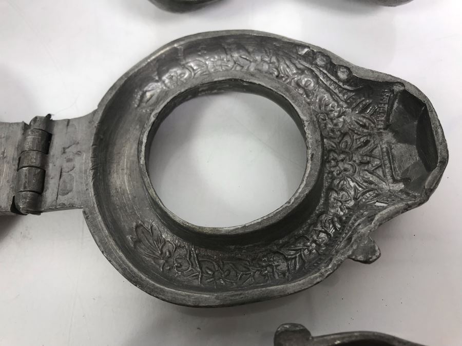 Collection Of (9) Vintage Pewter Ice Cream Molds [Photo 9]