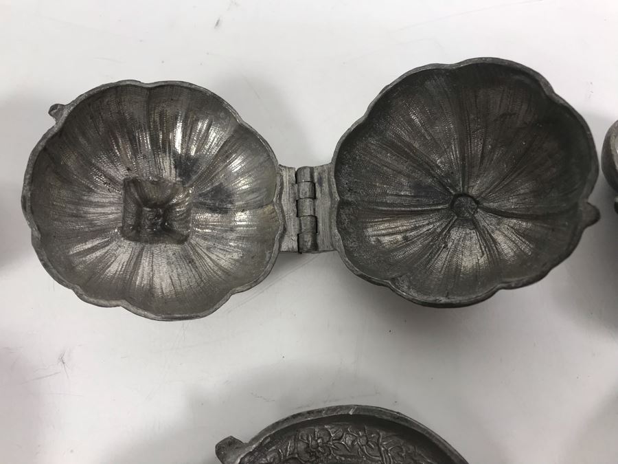 Collection Of (9) Vintage Pewter Ice Cream Molds [Photo 12]