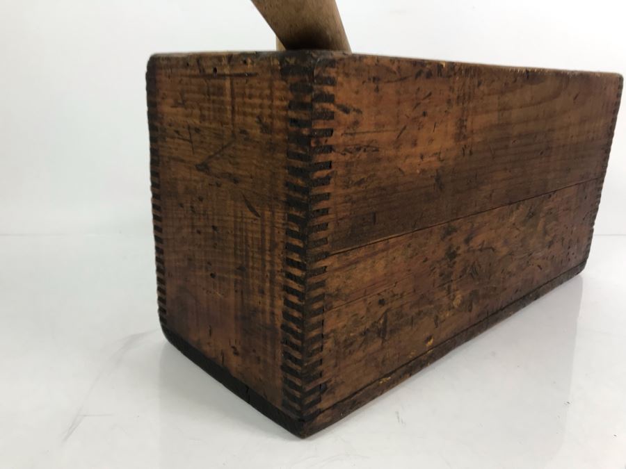 Vintage Wooden Potato Mashers And Vintage Tongue And Groove Box 17'W X 6'D X 9'H [Photo 6]