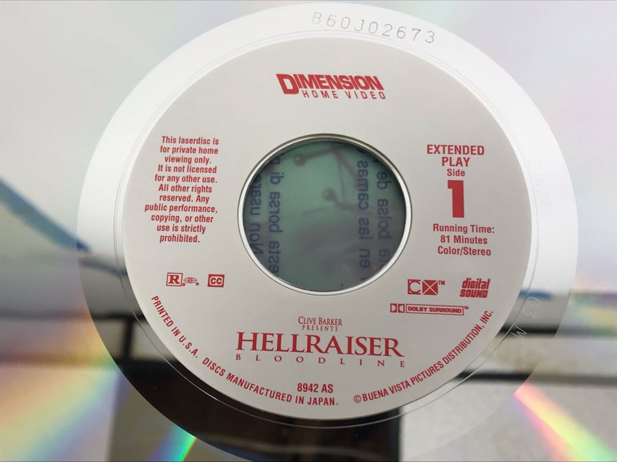 Collection Of (5) Vintage Laser Disc Movies: Hellraiser, The Adromeda Strain, The Time Machine, Donald Duck [Photo 16]