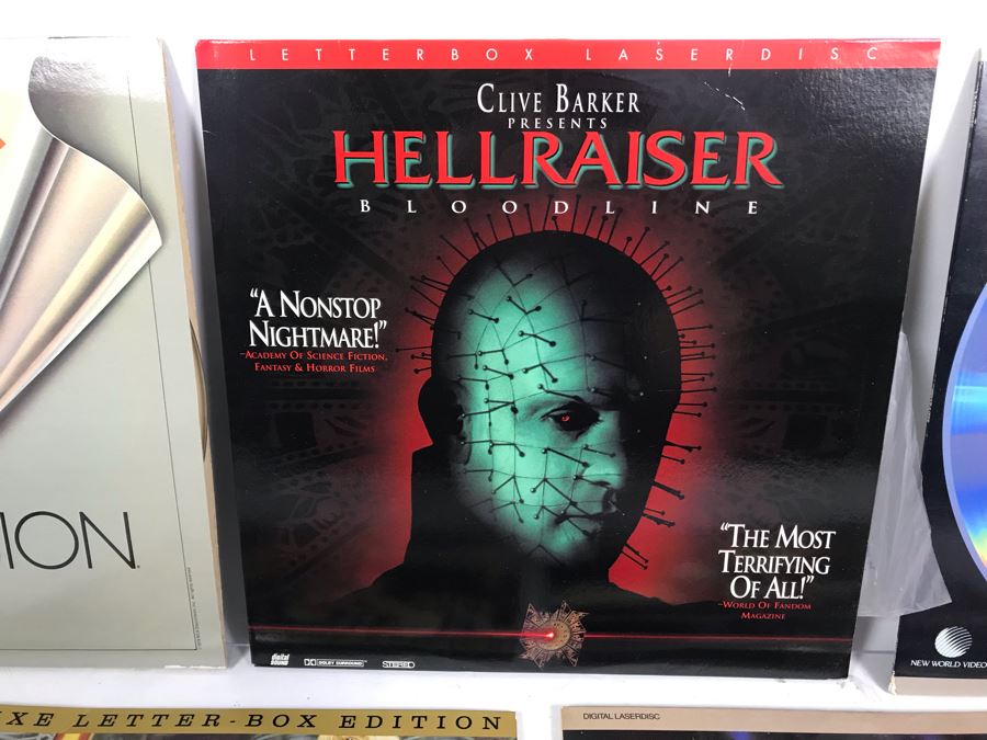 Collection Of (5) Vintage Laser Disc Movies: Hellraiser, The Adromeda Strain, The Time Machine, Donald Duck [Photo 3]