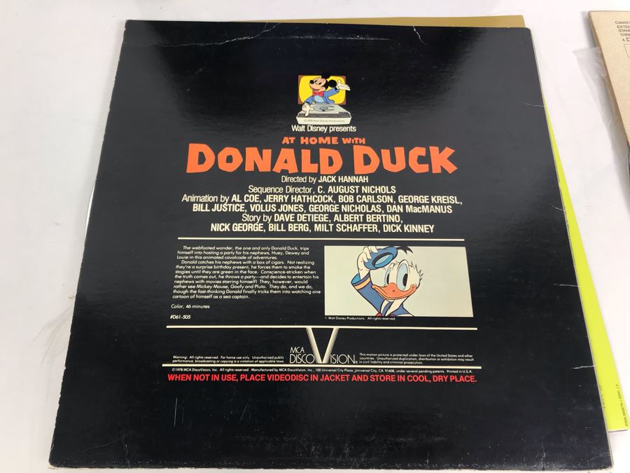 Collection Of (5) Vintage Laser Disc Movies: Hellraiser, The Adromeda Strain, The Time Machine, Donald Duck [Photo 14]