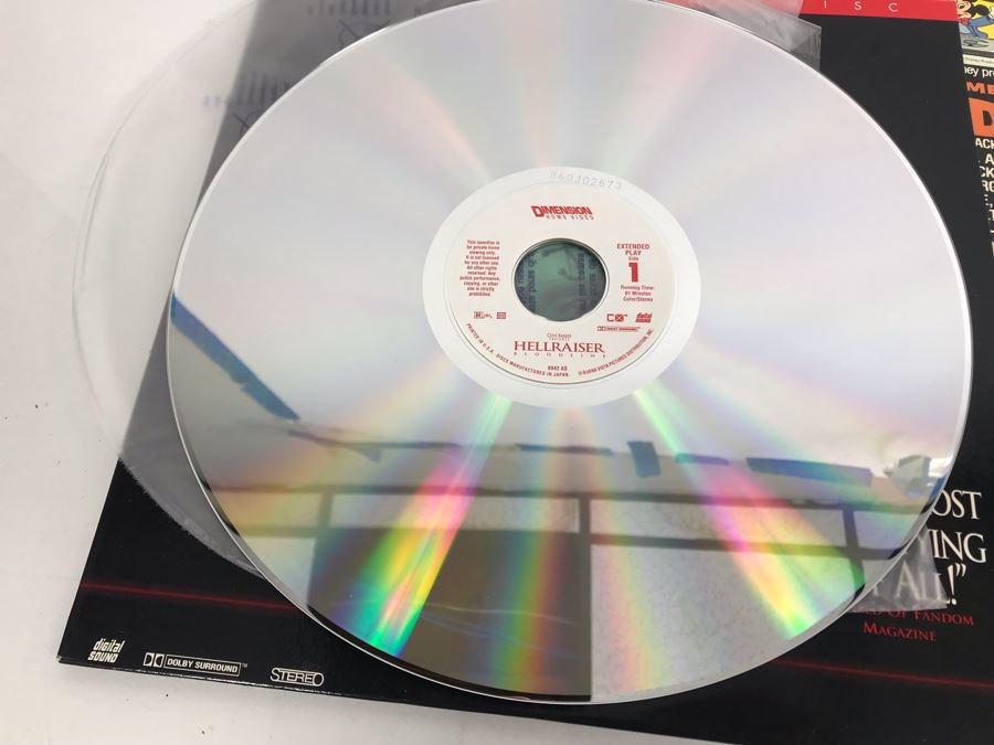 Collection Of (5) Vintage Laser Disc Movies: Hellraiser, The Adromeda Strain, The Time Machine, Donald Duck [Photo 15]