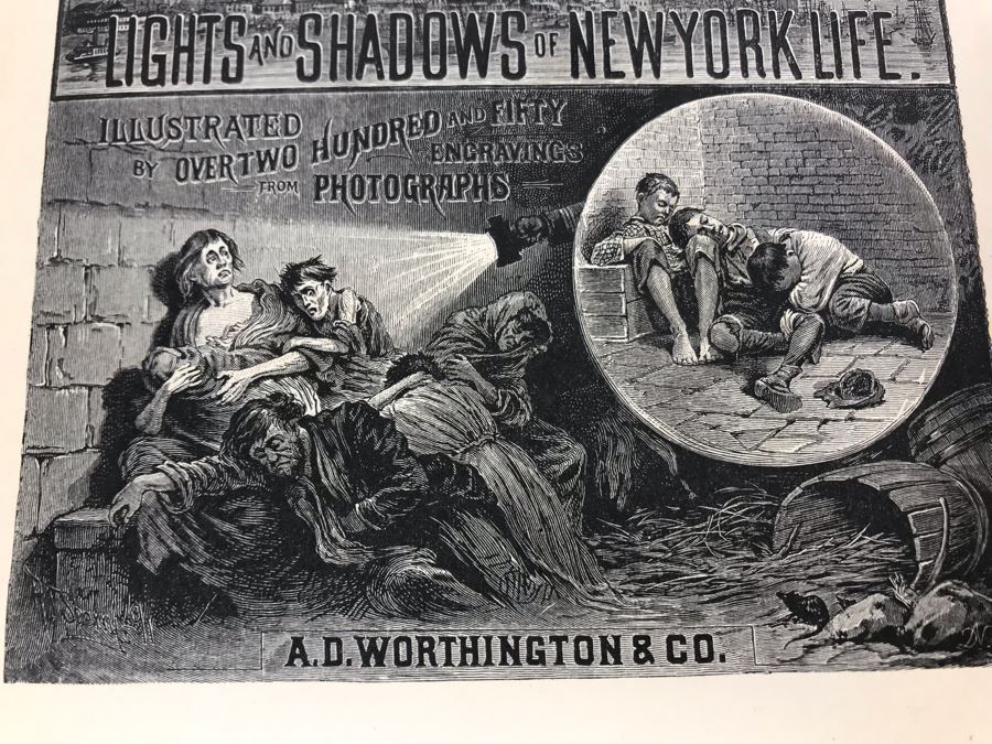 Antique 1895 Book Darkness And Daylight; Lights And Shadows Of New York Life A Pictorial Record Of Personal Experiences By Day And Night In The Great Metropolis Superbly Illustrated [Photo 6]