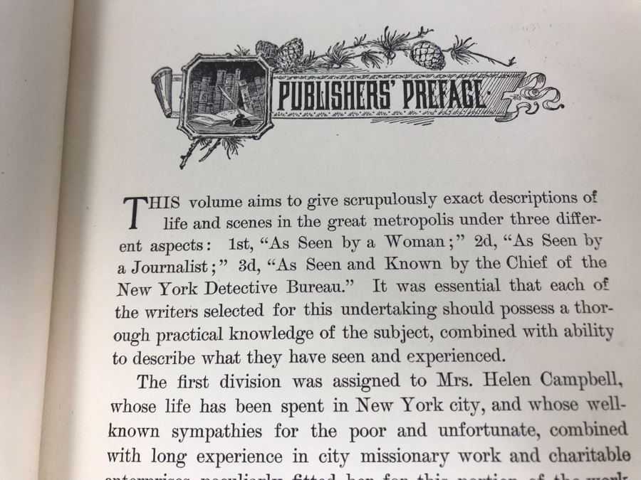 Antique 1895 Book Darkness And Daylight; Lights And Shadows Of New York Life A Pictorial Record Of Personal Experiences By Day And Night In The Great Metropolis Superbly Illustrated [Photo 10]