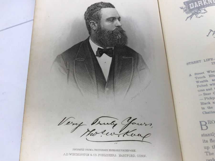 Antique 1895 Book Darkness And Daylight; Lights And Shadows Of New York Life A Pictorial Record Of Personal Experiences By Day And Night In The Great Metropolis Superbly Illustrated [Photo 19]