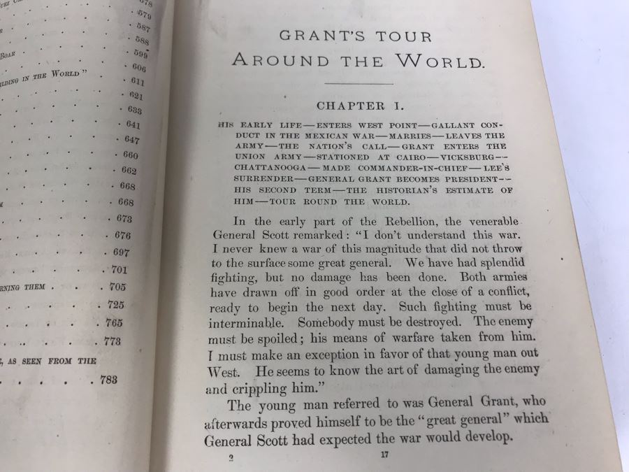 Antique 1880 Book Grant's Tour Around The World; With Incidents Of His Journey Through With Illustrations - Binding Needs Repair [Photo 8]