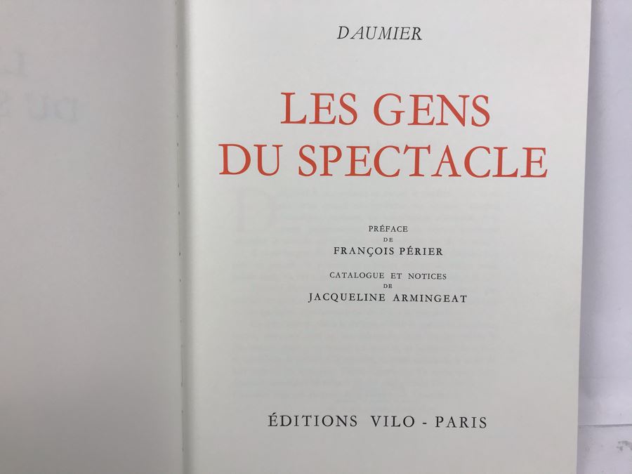 1982 French Book Daumier Les Gens Du Spectacle [Photo 3]