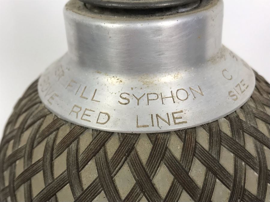 Vintage Steel Wire Meshed Seltzer Bottle 13.5'H [Photo 7]