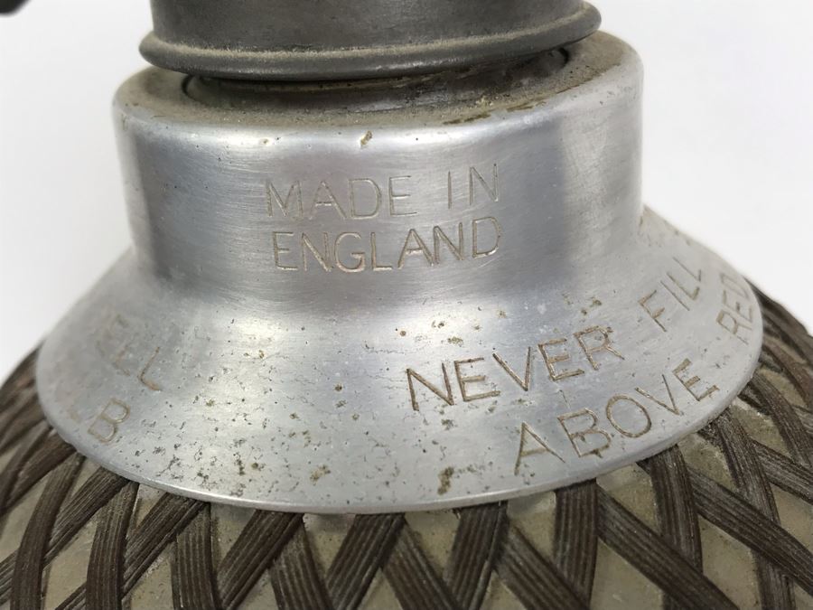 Vintage Steel Wire Meshed Seltzer Bottle 13.5'H [Photo 6]