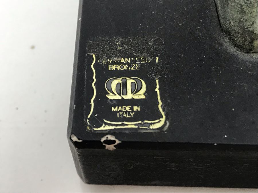 Pair Of Slender Male And Female Bronze Statues Made In Italy 14'H [Photo 6]