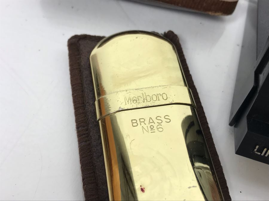 Vintage Zippo Lighter, Marlboro Brass No 6 Lighter, (3) Vintage Smoking Pipe Bits Mouthpieces With Cases And (2) Czechoslovakia Pipe Tools [Photo 5]