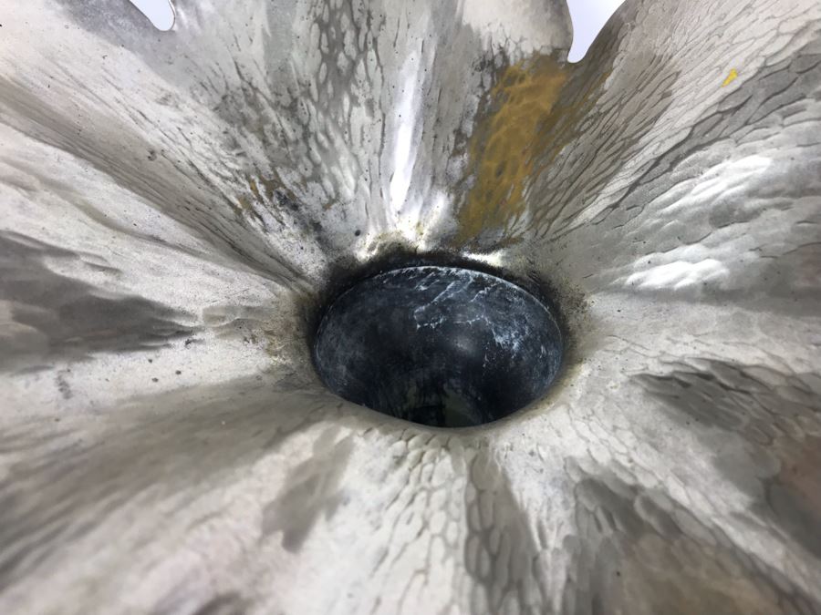 Silverplate Floral Motif Vase Made In Brazil For Baker Knapp & Tubbs 13'H [Photo 5]