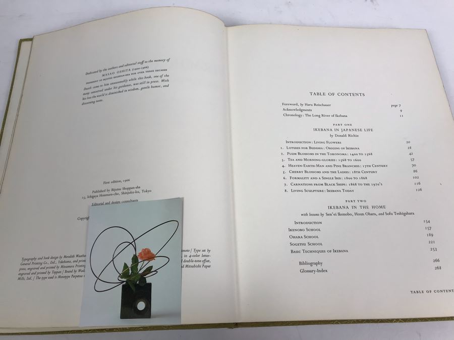 The Masters' Book Of Ikebana: Background And Principles Of Japanese Flower Arrangement First Edition 1966 Printed In Japan [Photo 10]