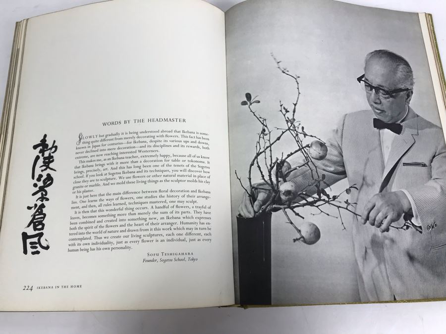 The Masters' Book Of Ikebana: Background And Principles Of Japanese Flower Arrangement First Edition 1966 Printed In Japan [Photo 16]