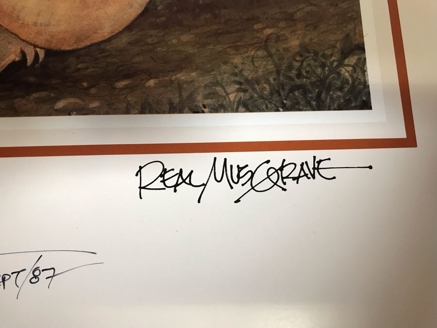 Hand Illustrated And Hand Signed By Real Musgrave The Texas Renaissance Festival Twelfth Annual Poster [Photo 2]