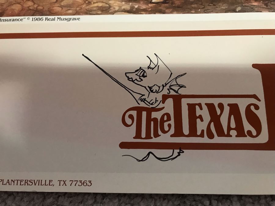 Hand Illustrated And Hand Signed By Real Musgrave The Texas Renaissance Festival Twelfth Annual Poster [Photo 4]