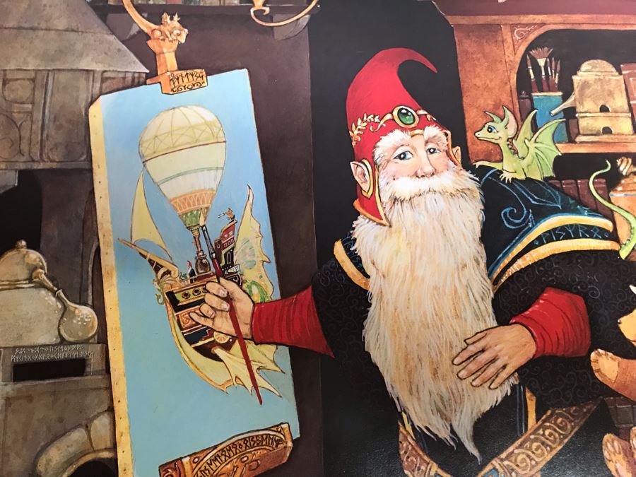 Hand Illustrated And Hand Signed By Real Musgrave The Pendragon Gallery Annapolis, Maryland Real Musgrave 'The Wizard's Studio' Posters [Photo 3]