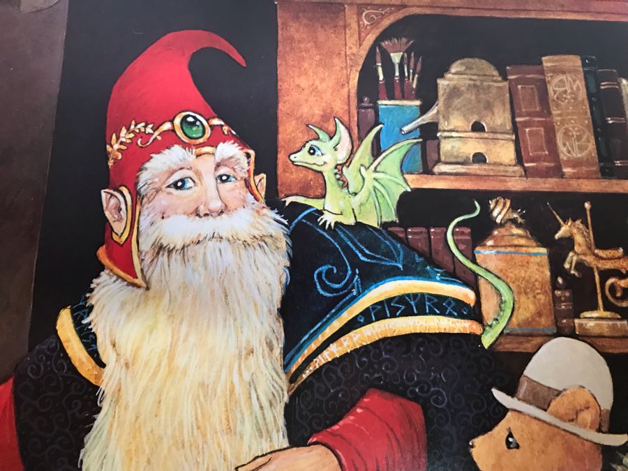 Hand Illustrated And Hand Signed By Real Musgrave The Pendragon Gallery Annapolis, Maryland Real Musgrave 'The Wizard's Studio' Posters [Photo 4]