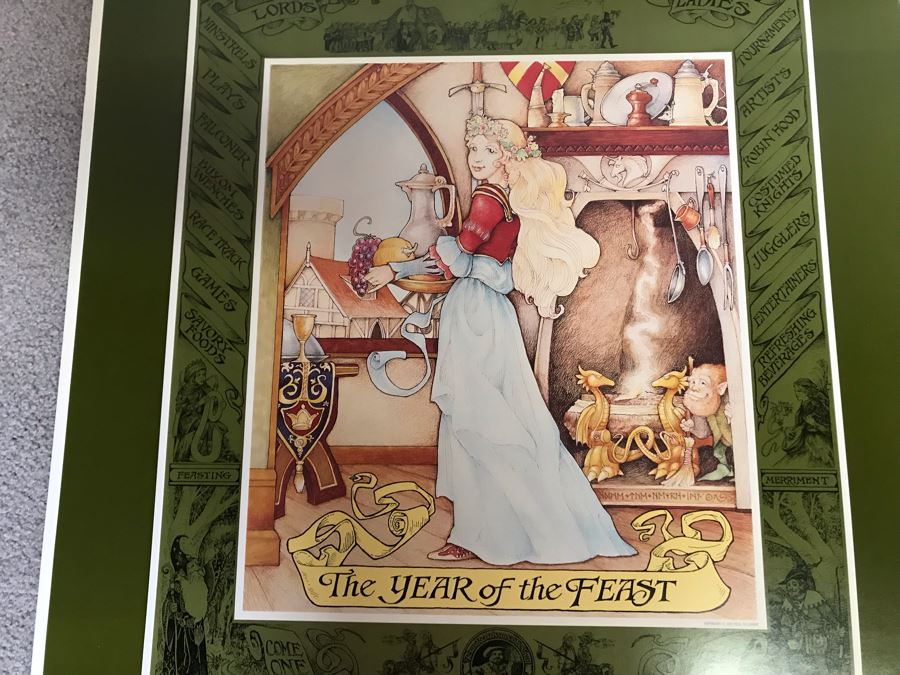 Pair Of Hand Illustrated And Hand Signed By Real Musgrave The Texas Renaissance Festival Ninth And Eleventh Annual Posters [Photo 3]