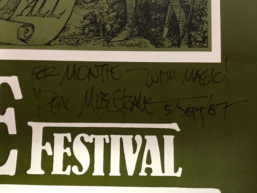 Pair Of Hand Illustrated And Hand Signed By Real Musgrave The Texas Renaissance Festival Ninth And Eleventh Annual Posters [Photo 4]