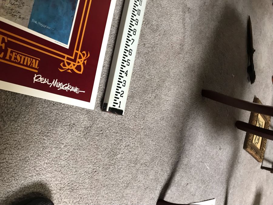 Pair Of Hand Illustrated And Hand Signed By Real Musgrave The Texas Renaissance Festival Ninth And Eleventh Annual Posters [Photo 15]