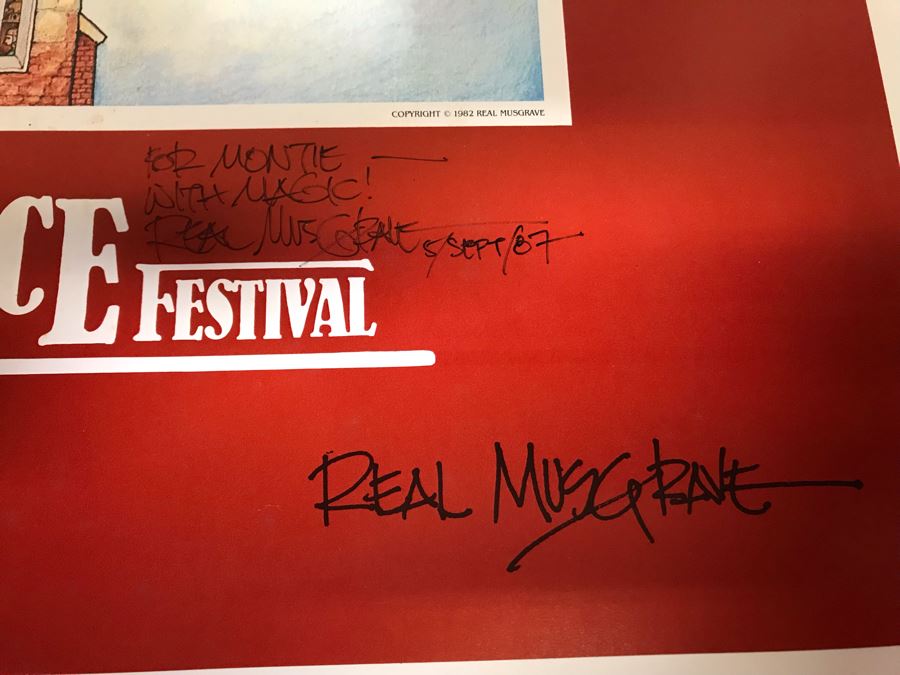 Pair Of Hand Illustrated And Hand Signed By Real Musgrave The Texas Renaissance Festival Eighth And Tenth Annual Posters [Photo 11]
