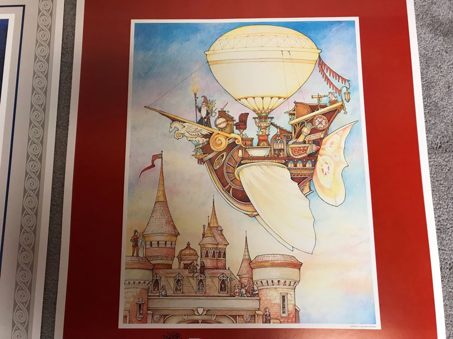 Pair Of Hand Illustrated And Hand Signed By Real Musgrave The Texas Renaissance Festival Eighth And Tenth Annual Posters [Photo 9]