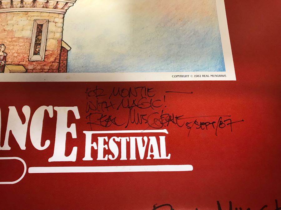 Pair Of Hand Illustrated And Hand Signed By Real Musgrave The Texas Renaissance Festival Eighth And Tenth Annual Posters [Photo 13]
