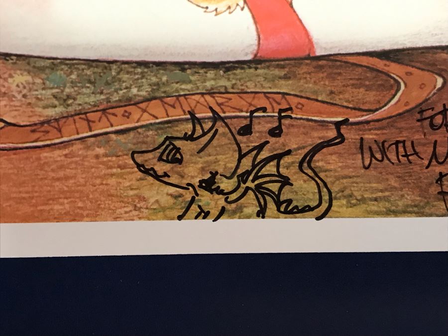 1983 Hand Illustrated And Hand Signed By Real Musgrave The Texas Renaissance Festival Ninth Annual Poster [Photo 6]