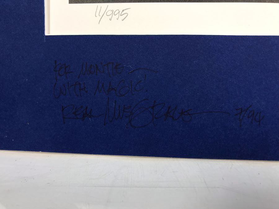 1994 Limited Edition Hand Signed By Real Musgrave Print Titled 'Pocket Dragons In Space' - Original Sketch Of Pocket Dragon On Picture Mat - See Photos [Photo 8]