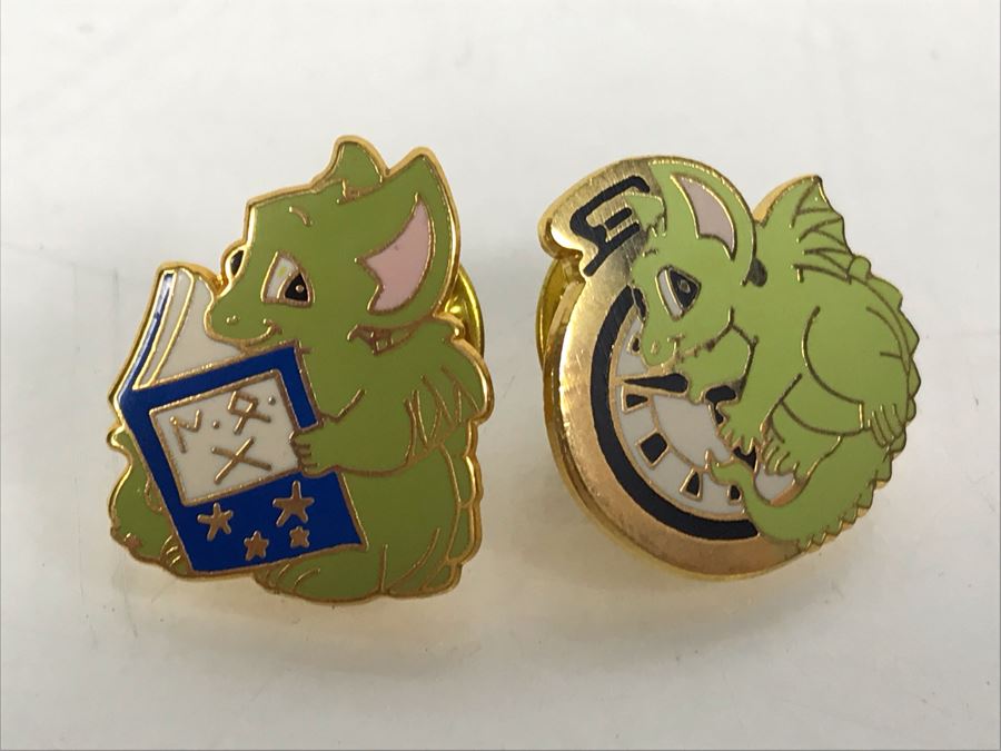 Real Musgrave The Whimsical World Of Pocket Dragons Unused Cardboard Display For Pocket Dragons, Hand Signed By Real Musgrave Pocket Dragon 'No Ugly Monsters Allowed', Pins, Notepads And Catalogs [Photo 3]