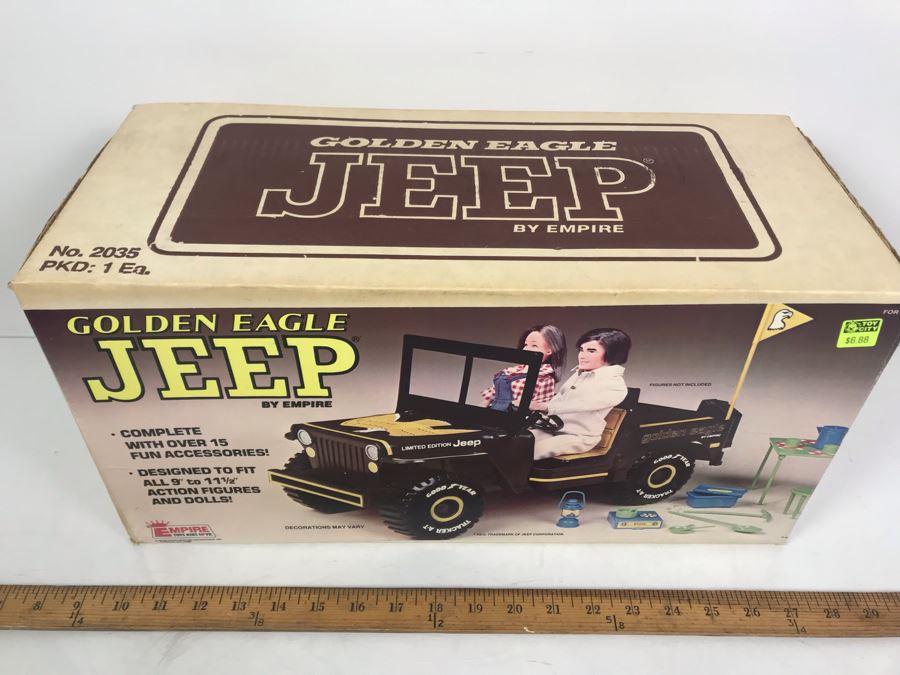 Vintage 1979 Empire Toys Golden Eagle Jeep New In Box [Photo 4]