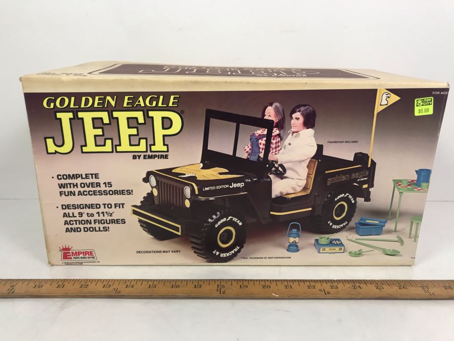 Vintage 1979 Empire Toys Golden Eagle Jeep New In Box