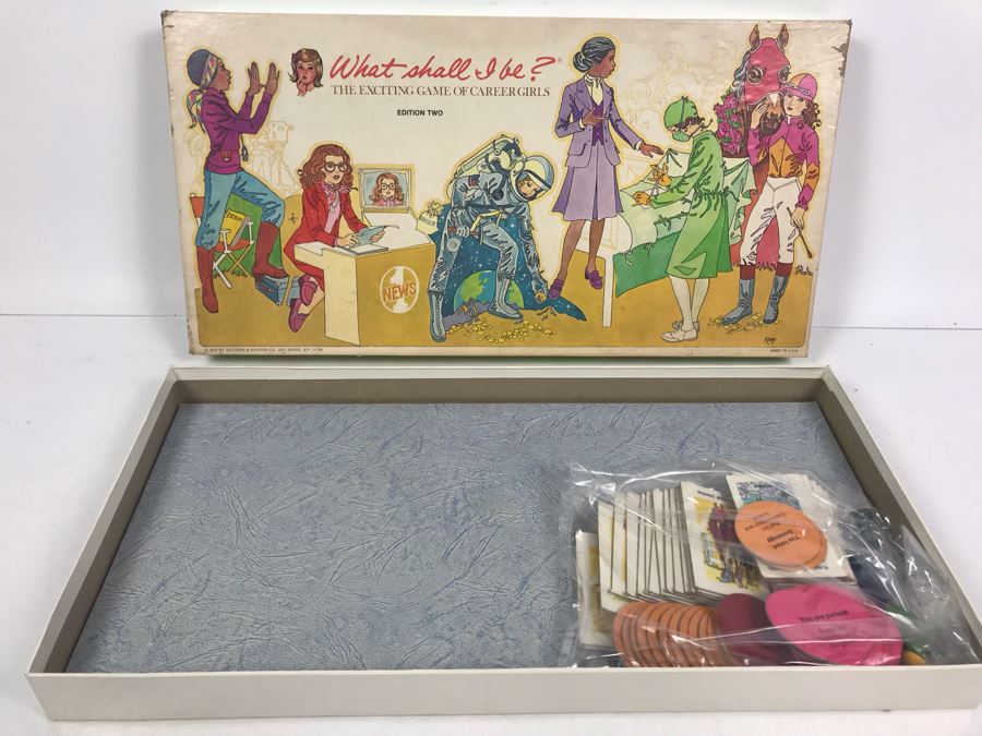 Vintage 1976 What Shall I Be? The Exciting Game Of Career Girls Edition Two Board Game By Selchow & Righter Co