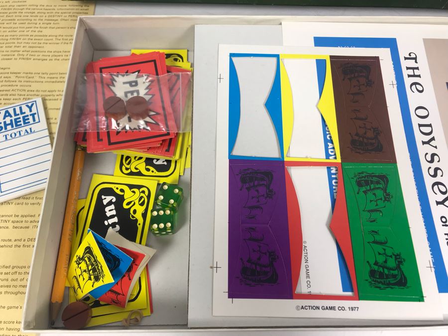 Vintage 1977 The Odyssey Of Homer Board Game An Action Game [Photo 4]