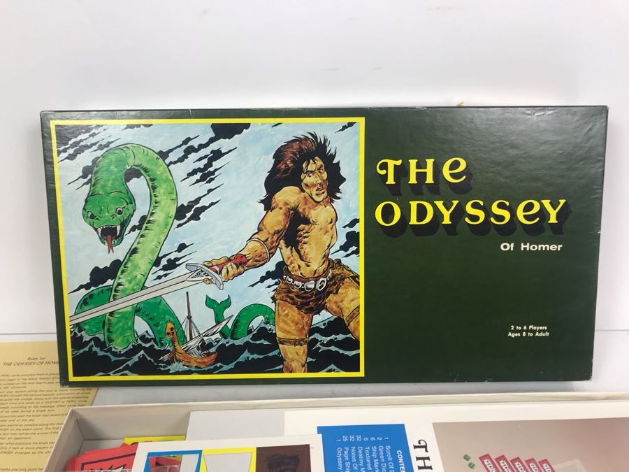 Vintage 1977 The Odyssey Of Homer Board Game An Action Game [Photo 2]
