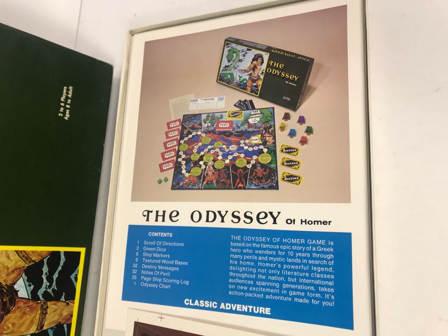 Vintage 1977 The Odyssey Of Homer Board Game An Action Game [Photo 3]