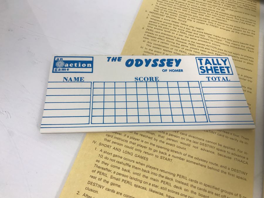 Vintage 1977 The Odyssey Of Homer Board Game An Action Game [Photo 6]