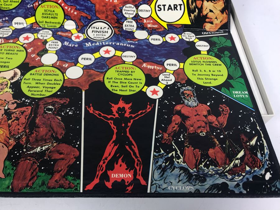 Vintage 1977 The Odyssey Of Homer Board Game An Action Game [Photo 12]