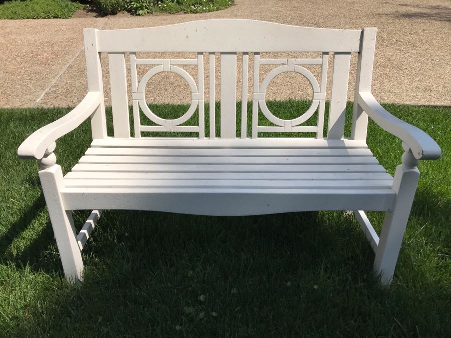 White Wooden Bench #1 [Photo 6]